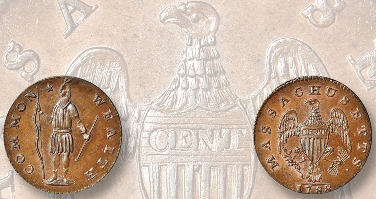 Exceptional 1788 Massachusetts cent at Baltimore auction